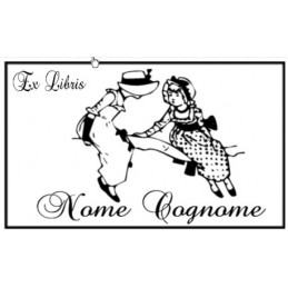 Ex Libris timbro personalizzabile art. 03 raccomandato Idea regalo