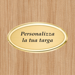 Targa personalizzata da porta in ottone senza fori