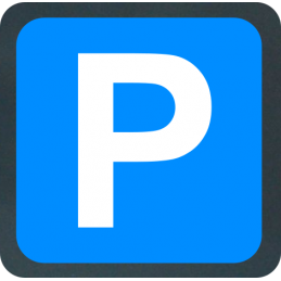 Tabella Parcheggio realizzata in lamiera di ferro 10/10 scatolata