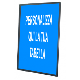 Tabella in lamiera per segnaletica da personalizzare