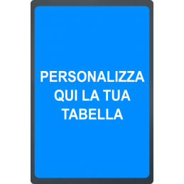 Tabella in lamiera per segnaletica da personalizzare