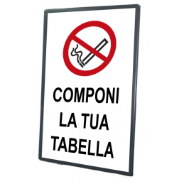 Tabella da personalizzare  in lamiera