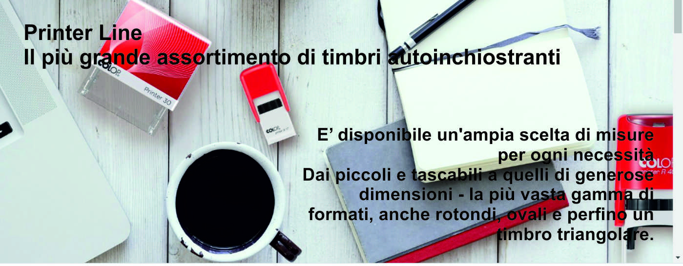 Timbro personalizzato, timbro autoinchiostrante per stampe sempre nitide e precise.