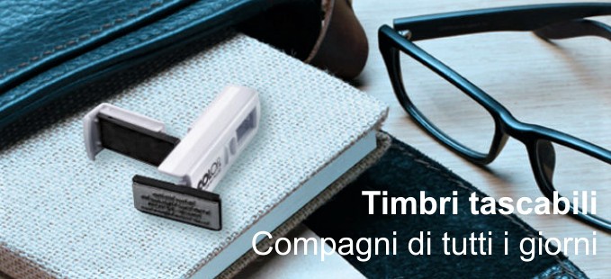 Timbri personalizzati tascabili sempre con te